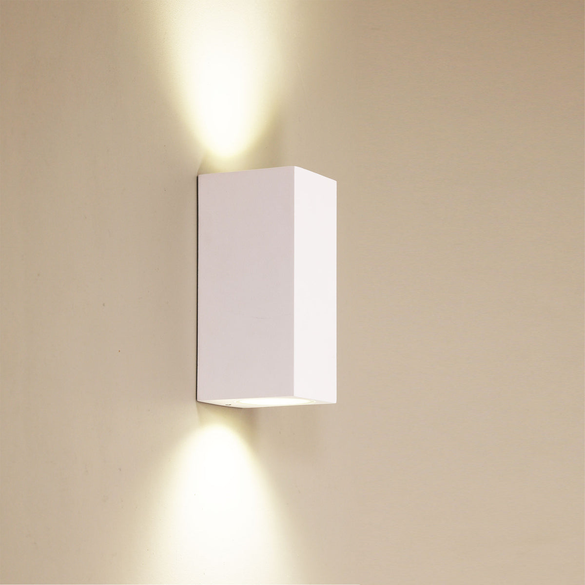 Up/down Outdoor Wall Light - Atlas Twin White