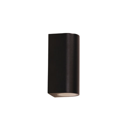Black Outdoor Wall Light - Hera Twin Black