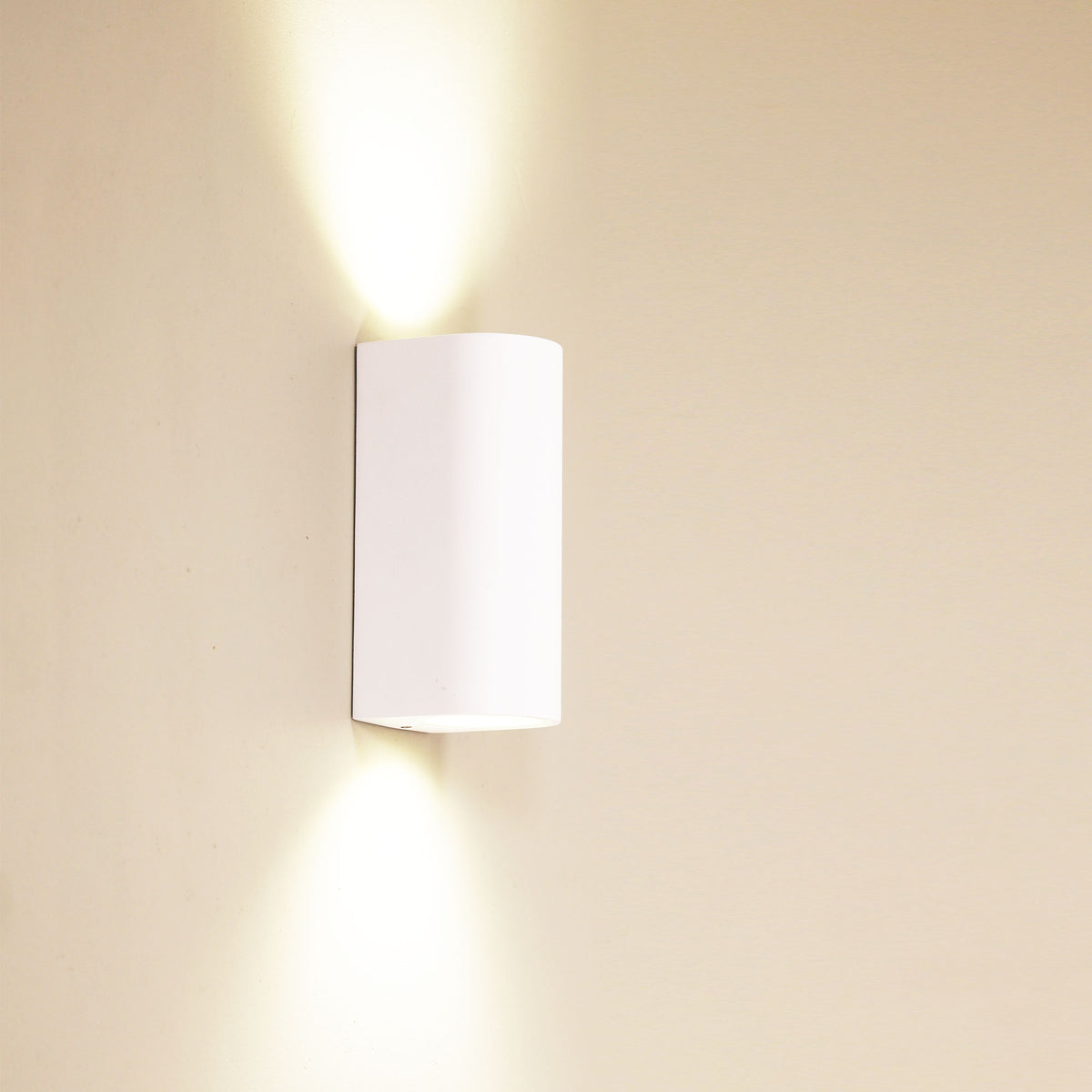White Outdoor Wall Light - Hera Twin White