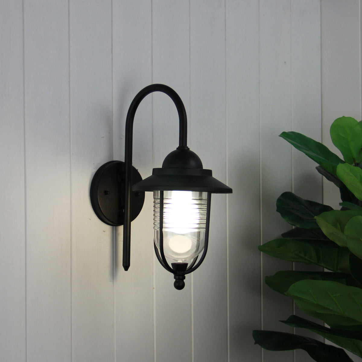 Contemporary Coach Light - Domo Black