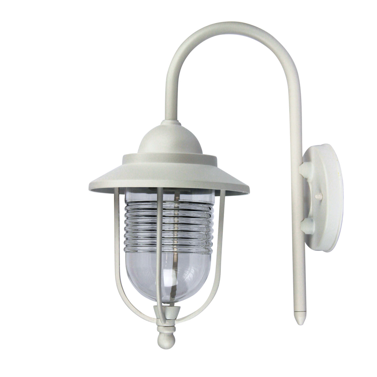 Contemporary Coach Light - Domo White