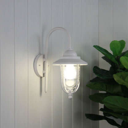 Contemporary Coach Light - Domo White