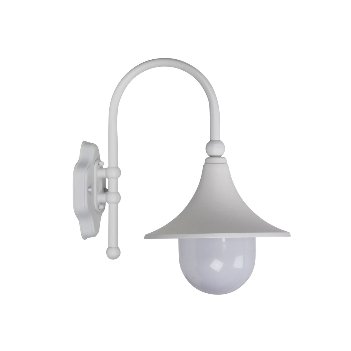 White Outdoor Wall Light - Moca White