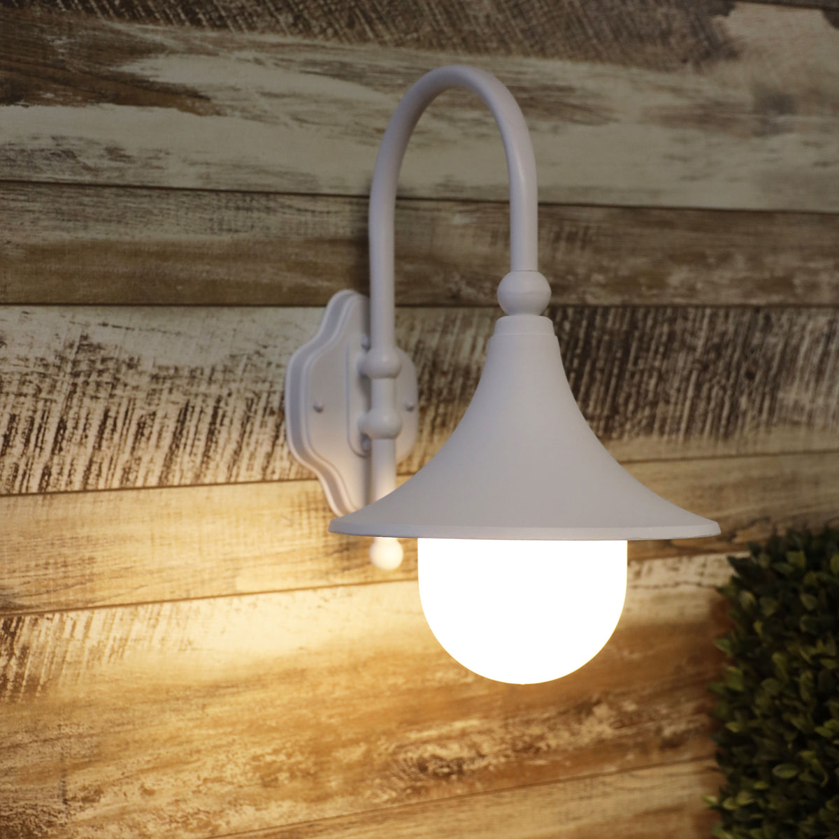 White Outdoor Wall Light - Moca White