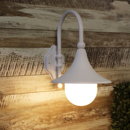 White Outdoor Wall Light - Moca White