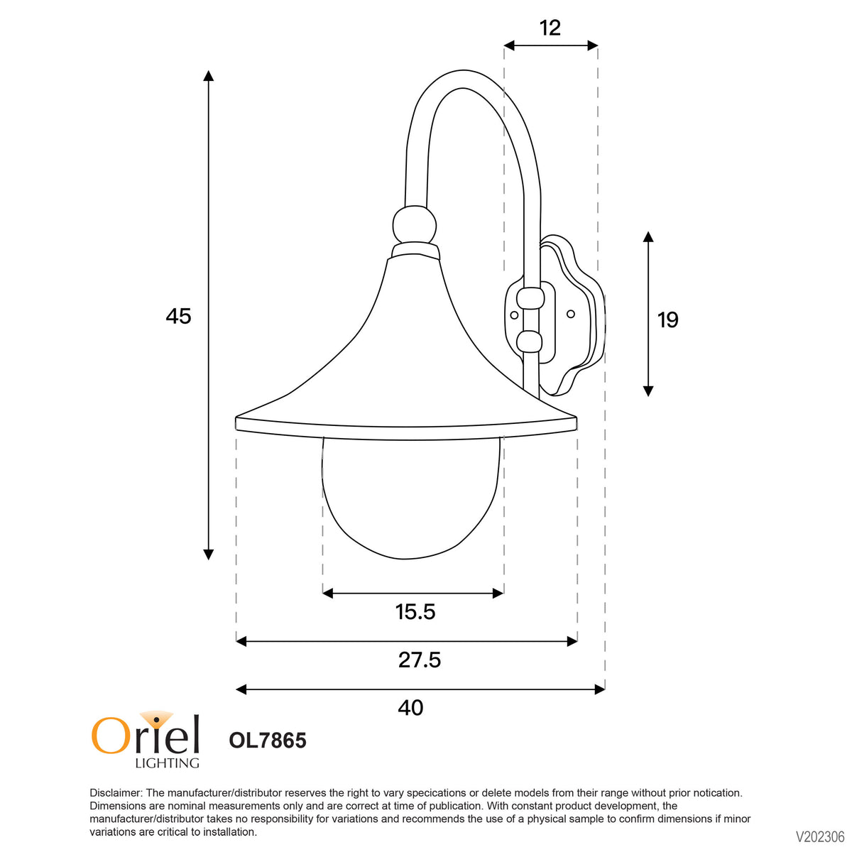 Black Outdoor Wall Light - Moca Black