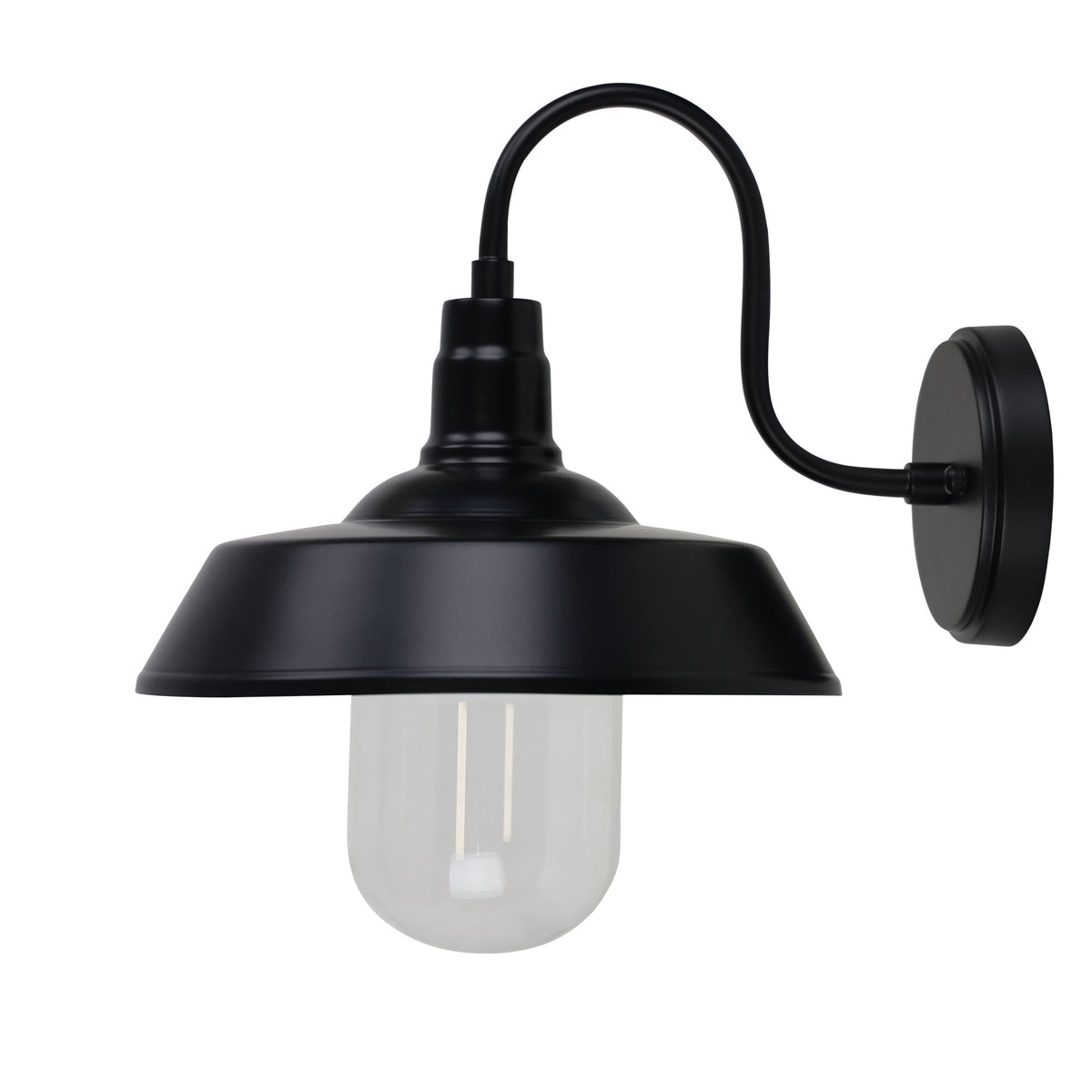 Barn Style Wall Light - Hudson Black