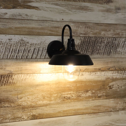 Barn Style Wall Light - Hudson Black