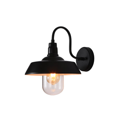 Barn Style Wall Light - Hudson Black