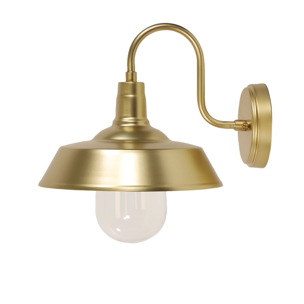 Barn Style Wall Light - Hudson Gold