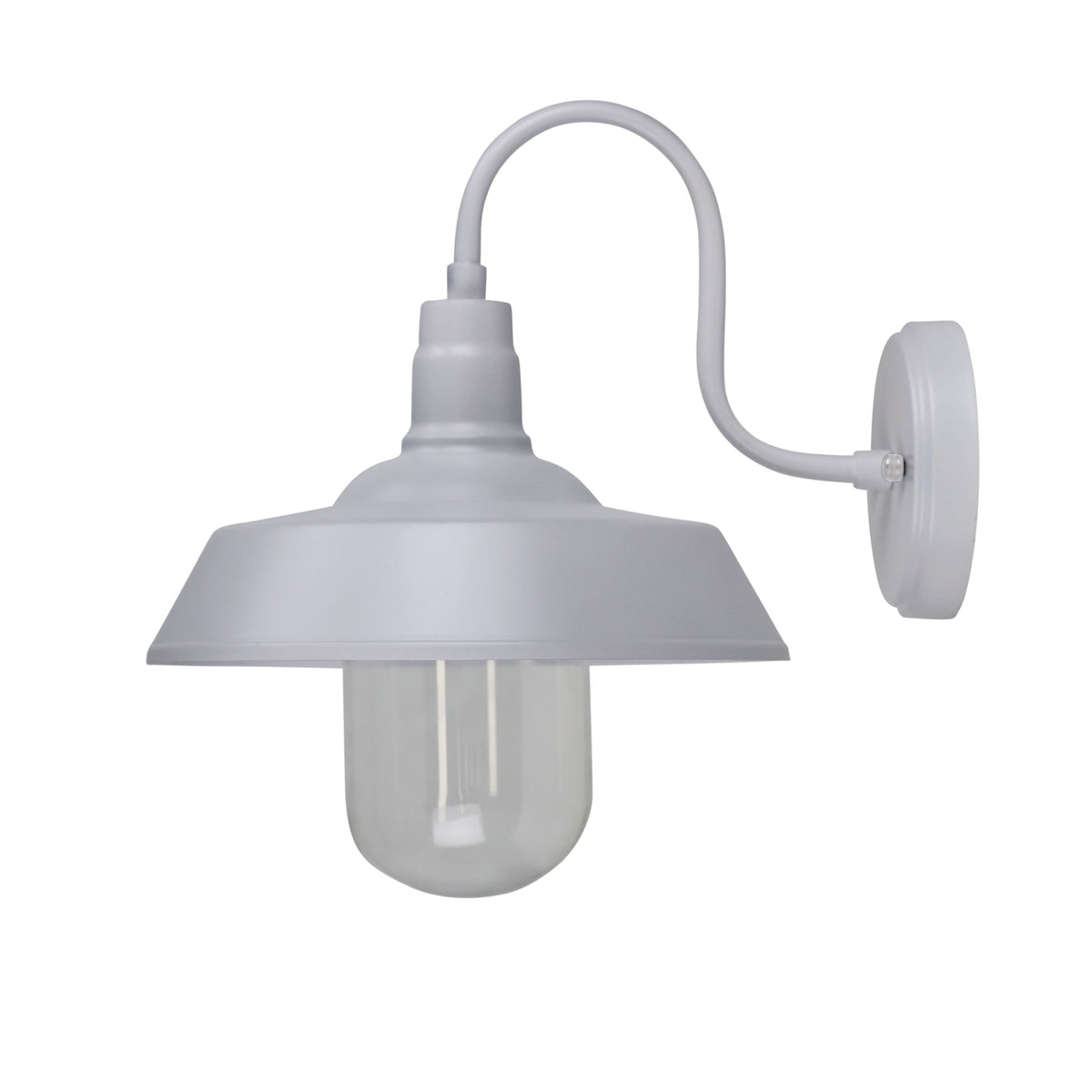 Barn Style Wall Light - Hudson White