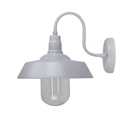 Barn Style Wall Light - Hudson White