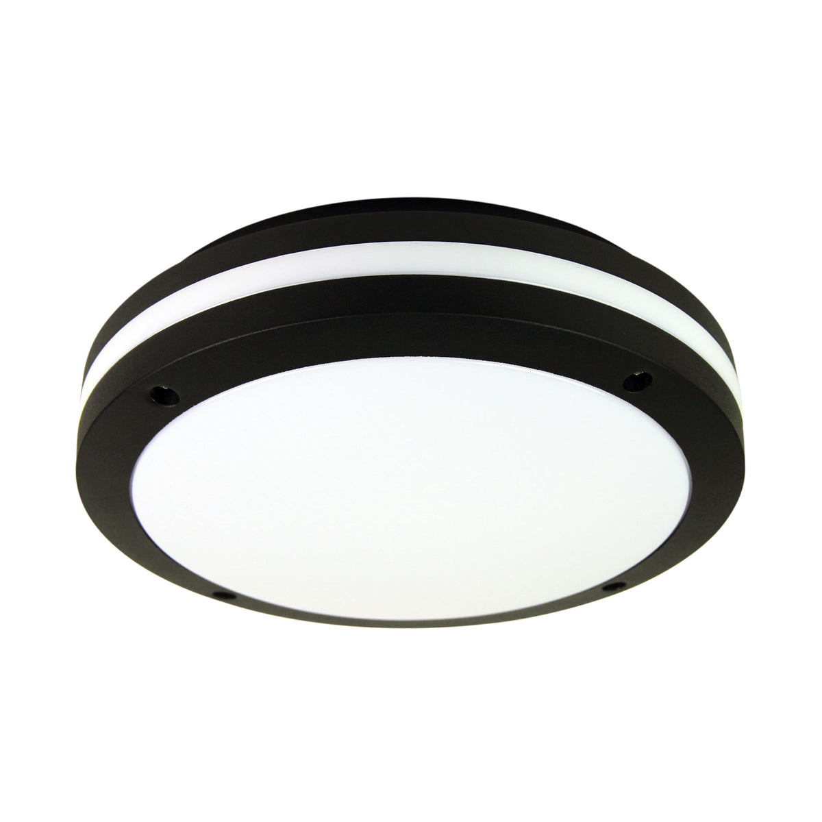 E27 IP54 Outdoor Bulkhead in Black - Tonato Plain Black