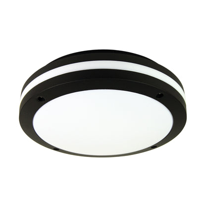 E27 IP54 Outdoor Bulkhead in Black - Tonato Plain Black