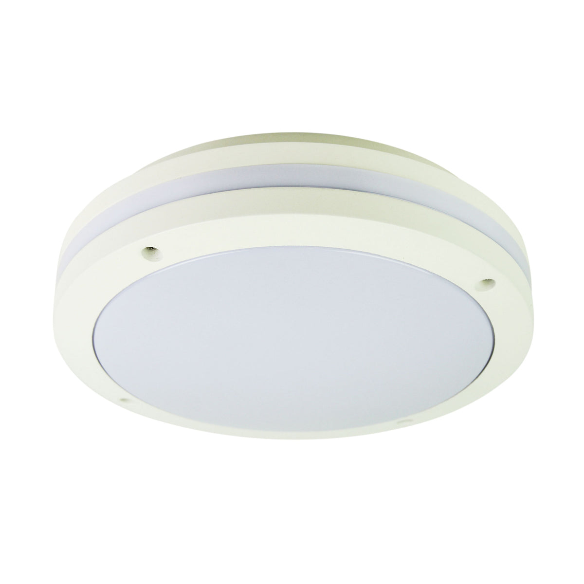 E27 IP54 Outdoor Bulkhead in White - Tonato Plain White