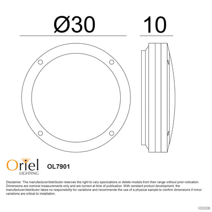 E27 IP54 Outdoor Bulkhead in Black - Tonato Plain Black