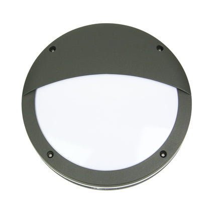 E27 IP54 Outdoor Bulkhead in Graphite - Tonato Eyelid Graphite
