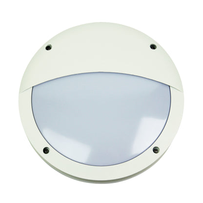 E27 IP54 Outdoor Bulkhead in White - Tonato Eyelid White