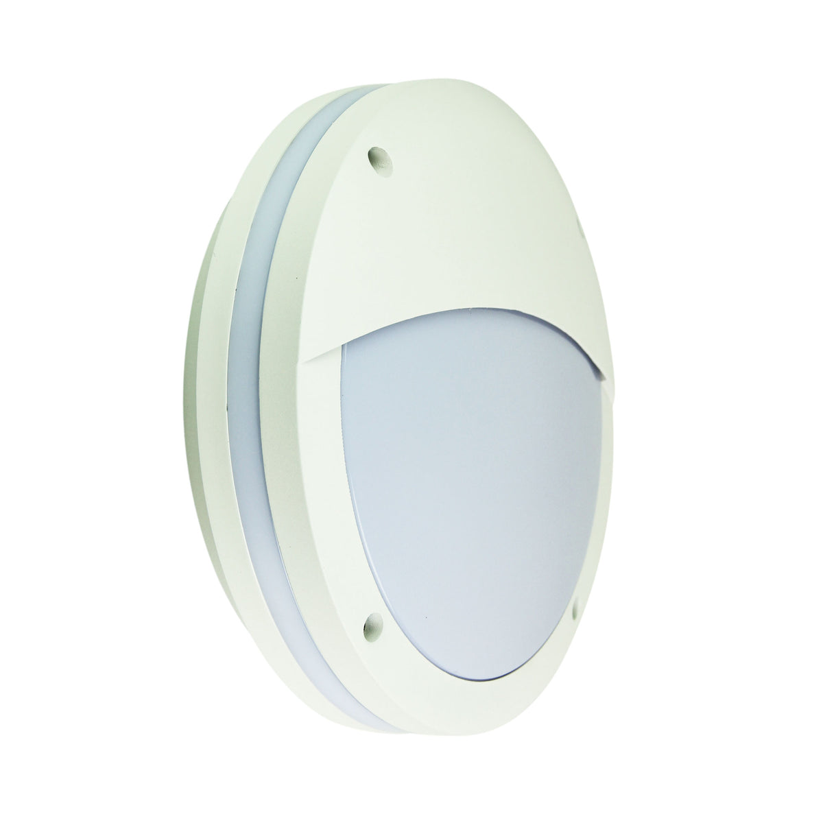 E27 IP54 Outdoor Bulkhead in White - Tonato Eyelid White
