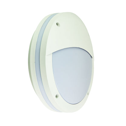 E27 IP54 Outdoor Bulkhead in White - Tonato Eyelid White