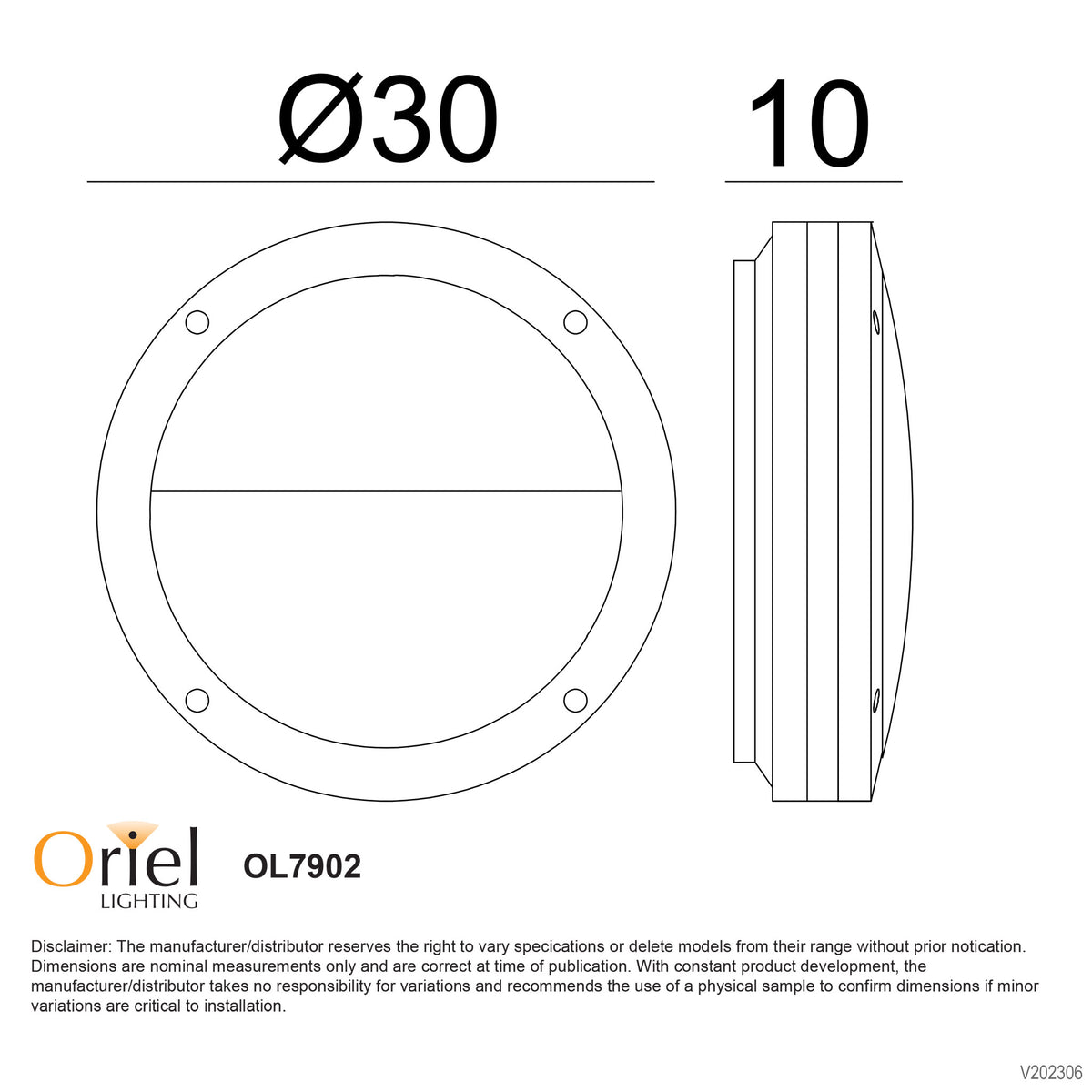 E27 IP54 Outdoor Bulkhead in Graphite - Tonato Eyelid Graphite