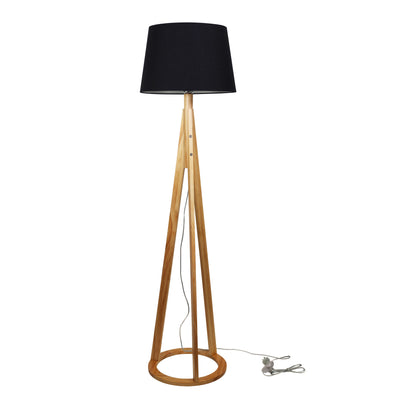 Complete Base, Shade, Bulb - Stabb with Black Tapered