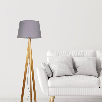 Complete Base, Shade, Bulb - Stabb with Grey Tapered