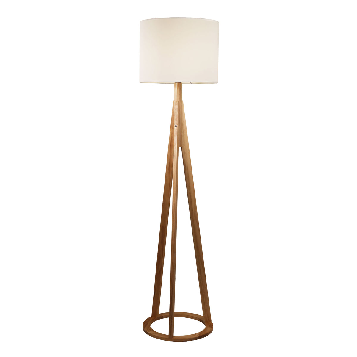 Complete Base, Shade, Bulb - Stabb with White Drum