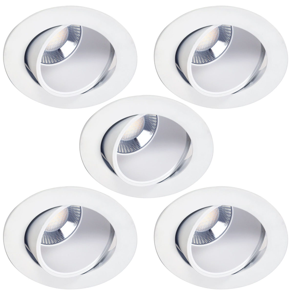 Tricolour Gimbal LED Recessed - Focus.8 – 5 Pack