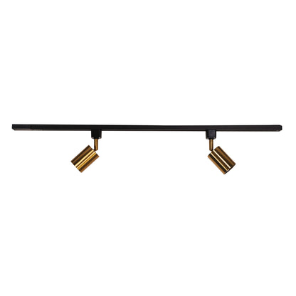 2LT Track Kit Black + Satin Brass - Bridge.2 Track Black + Brass
