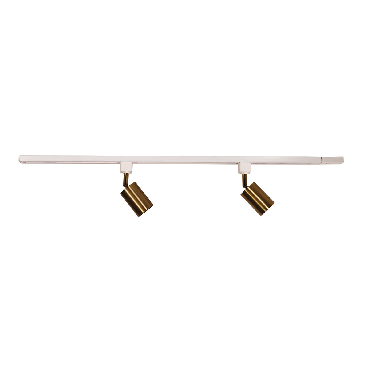 2LT Track Kit White + Satin Brass - Bridge.2 Track White + Brass