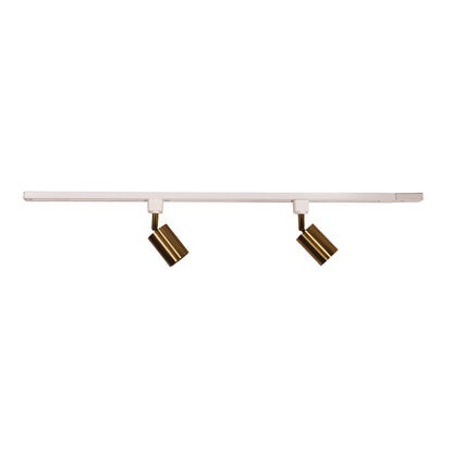 2LT Track Kit White + Satin Brass - Bridge.2 Track White + Brass