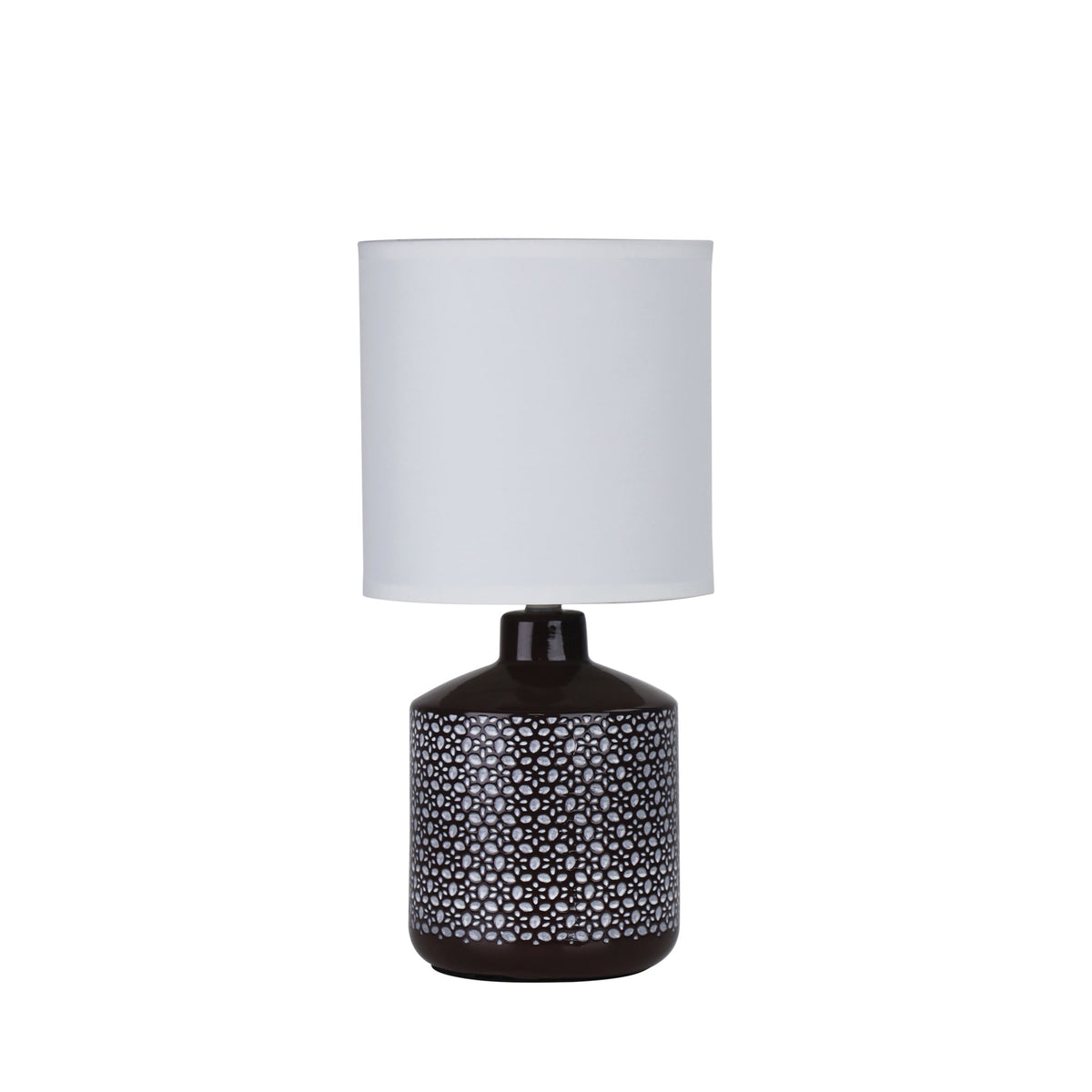 Coffee Ceramic Table Lamp - Celia Coffee