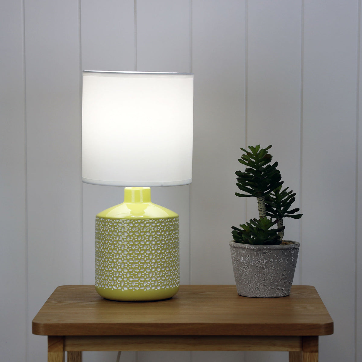 Yellow Ceramic Table Lamp - Celia Yellow