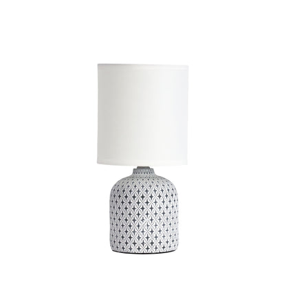 White Ceramic Table Lamp - Vera White