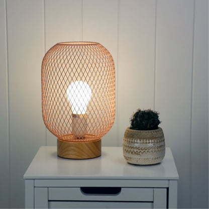 Pink Mesh Table Lamp - Tilda Pink
