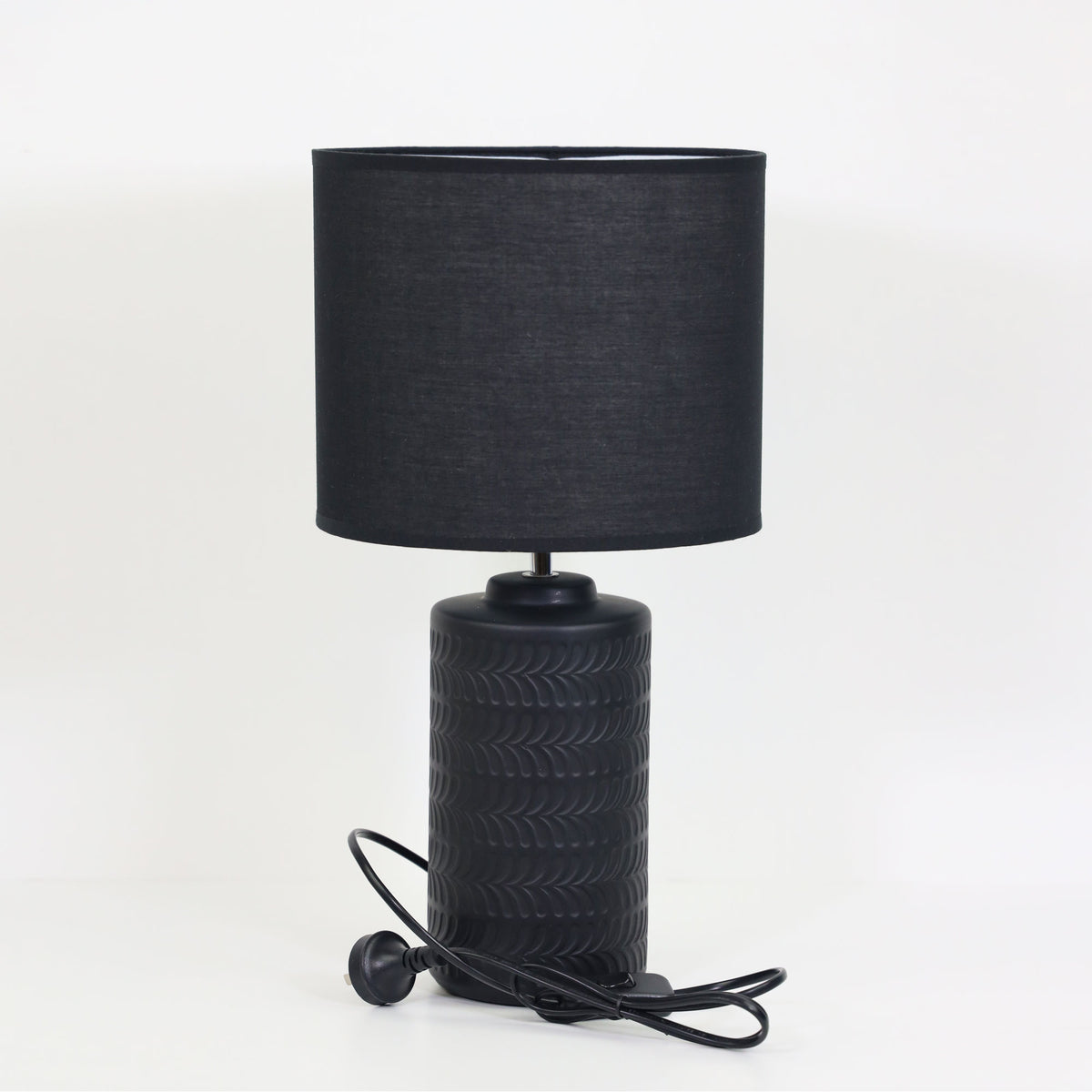 Black Ceramic Table Lamp - Jenny Black