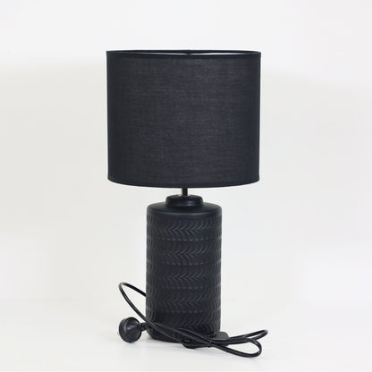 Black Ceramic Table Lamp - Jenny Black