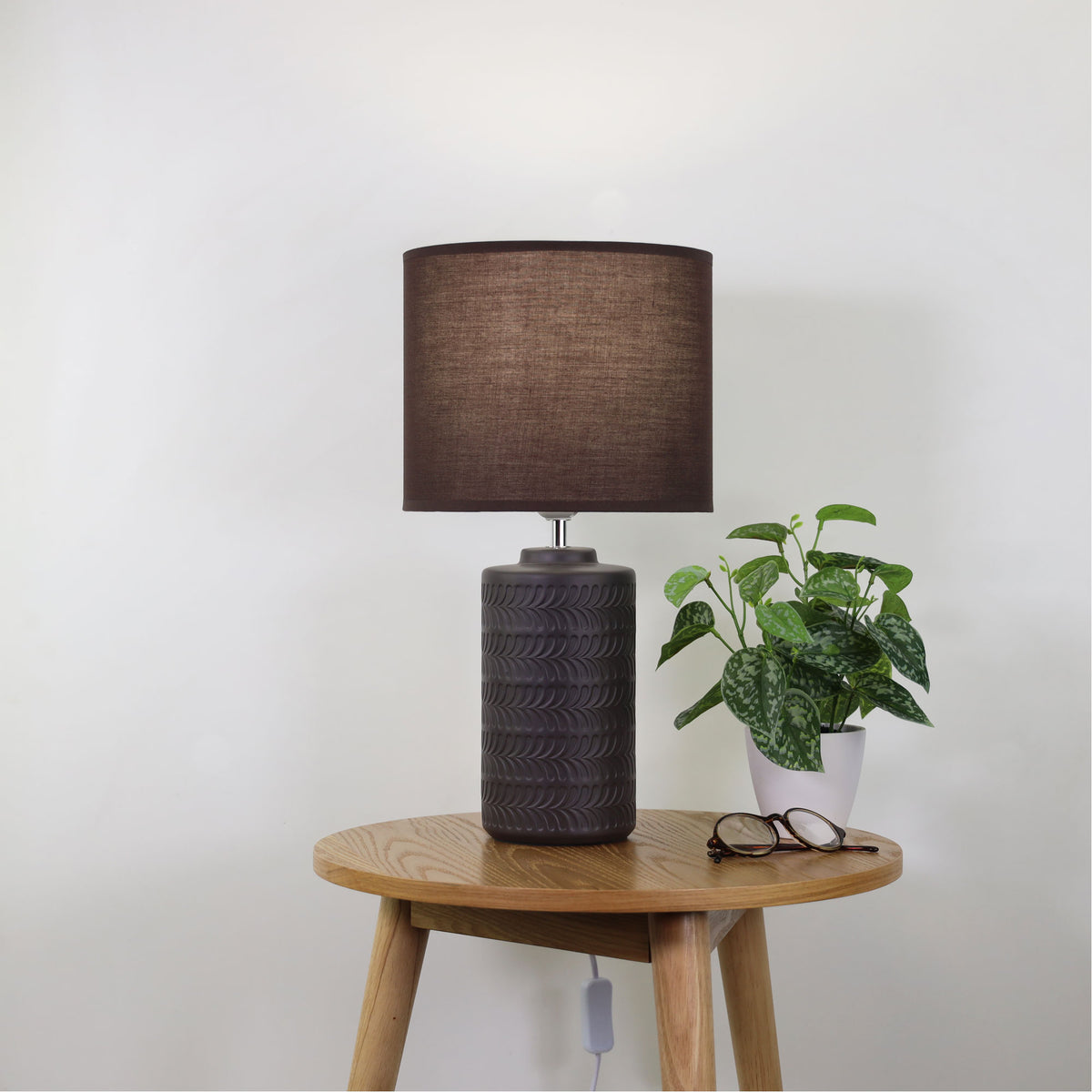 Coffee Ceramic Table Lamp - Jenny Coffee