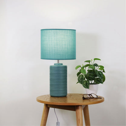Green Ceramic Table Lamp - Jenny Green