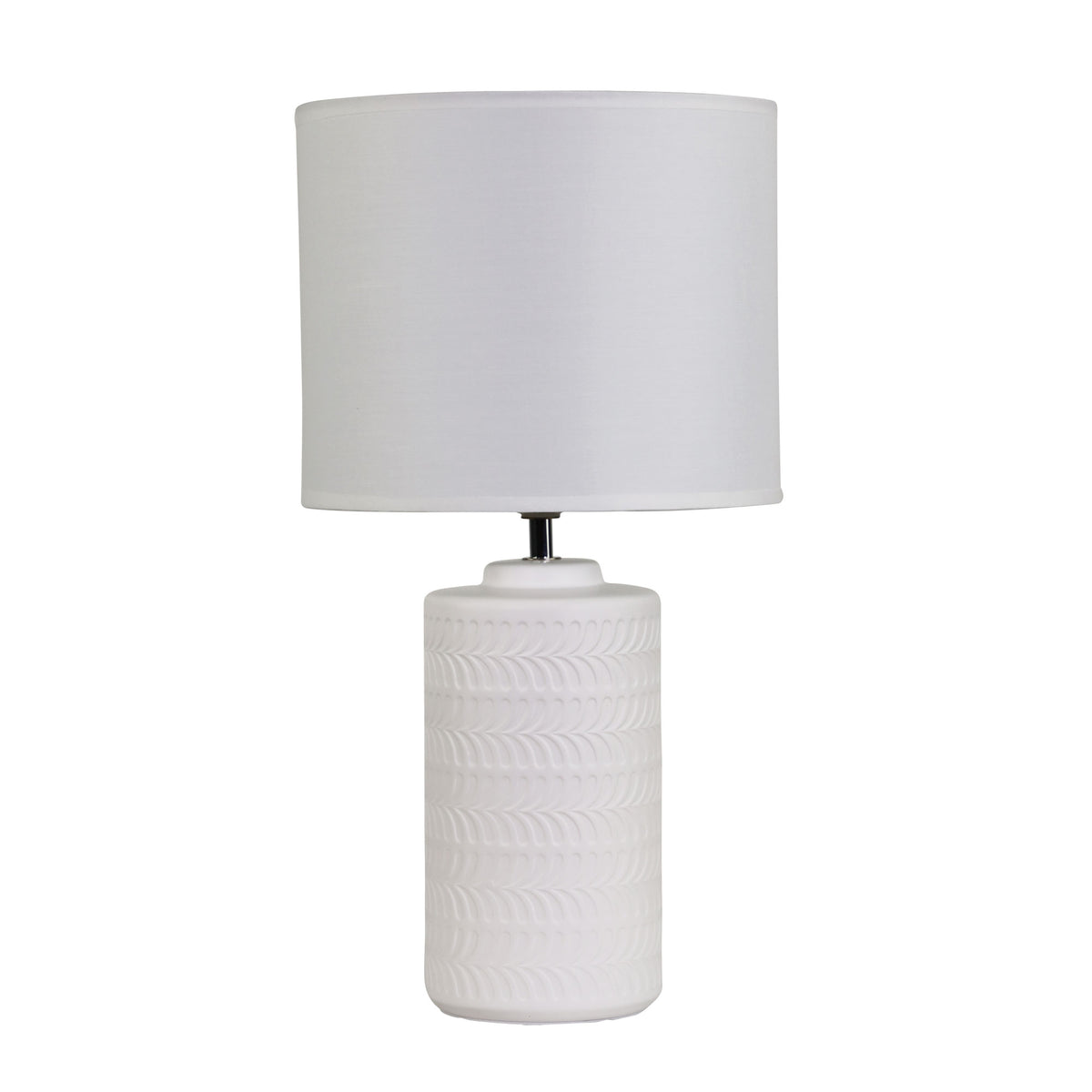 White Ceramic Table Lamp - Jenny White