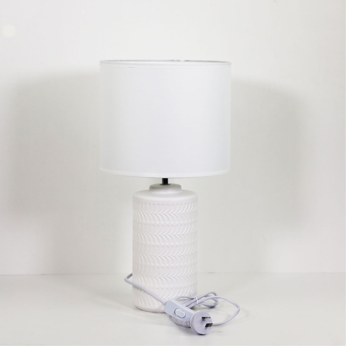 White Ceramic Table Lamp - Jenny White