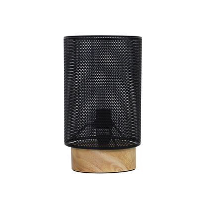 Mesh Bedside Lamp in Black - Lenny Black