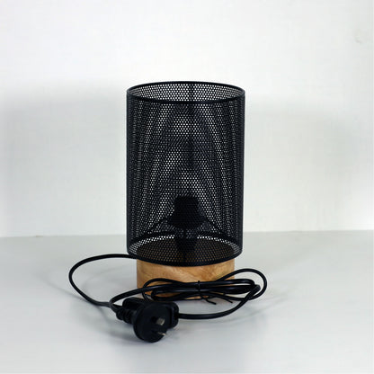 Mesh Bedside Lamp in Black - Lenny Black
