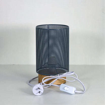 Mesh Bedside Lamp in Grey - Lenny Grey
