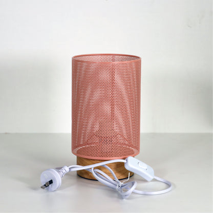 Mesh Bedside Lamp in Pink - Lenny Pink