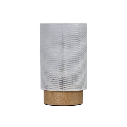 Mesh Bedside Lamp in White - Lenny White