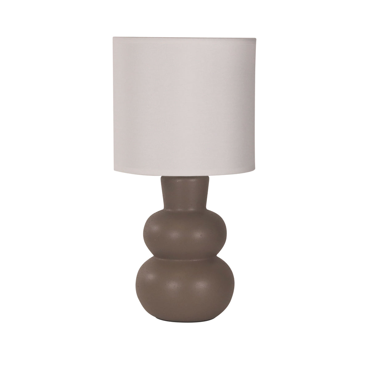 Taupe Ceramic Table Lamp - Holla Taupe