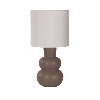 Taupe Ceramic Table Lamp - Holla Taupe