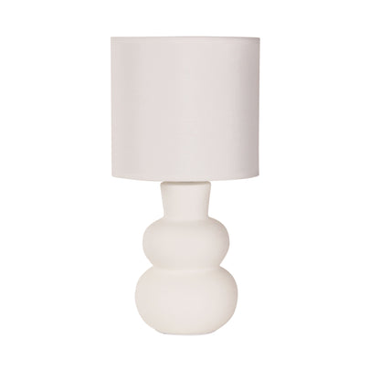 White Ceramic Table Lamp - Holla White